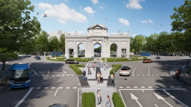 Comienzan las obras para la construcci&oacute;n de un bulevar <br/>en la calle Alcal&aacute;