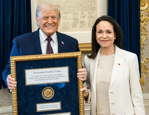 Machado declara que cuenta con Trump 