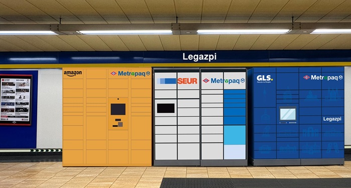 La L3 de Metro instala las primeras taquillas inteligentes para la recogida de paquetes