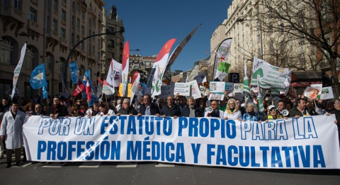 Los médicos retoman la segunda semana de huelga con nuevas movilizaciones