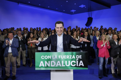 Moreno revalidaría la mayoría absoluta del PP en Andalucía