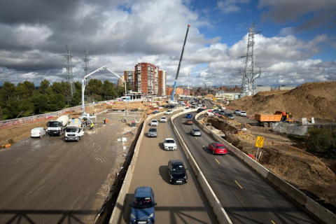 Las obras de soterramiento de la A-5 entran en su fase final
