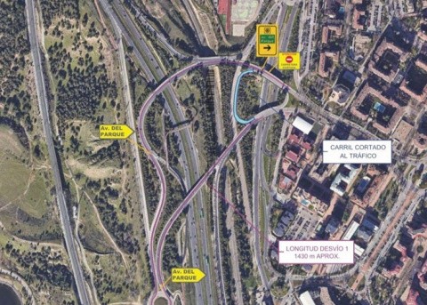 Comienza la rehabilitación del puente de acceso a Tres Cantos desde la M-607