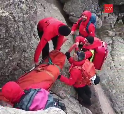 Rescatados cuatro senderistas en Cercedilla, Navacerrada y San Lorenzo del Escorial