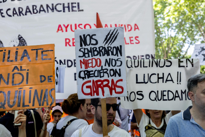 Miles de personas salen a la calle para reclamar medidas urgentes en materia de vivienda