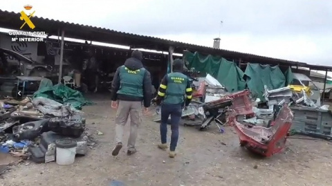 Desarticulado un grupo criminal que robaba vehículos para desguazarlos y vender sus piezas