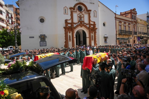 Huelva despide a los agentes muertos durante la persecución de una narcolancha