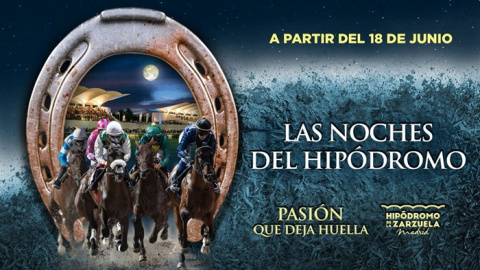 Arrancan las 'Noches del Hipódromo' con carreras nocturnas de caballos