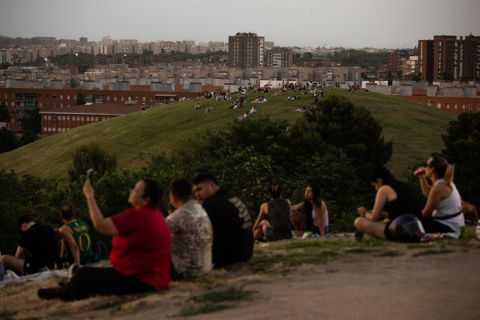 El vallecano Parque de las Siete Tetas, de colonia de viviendas precarias a mirador de Madrid