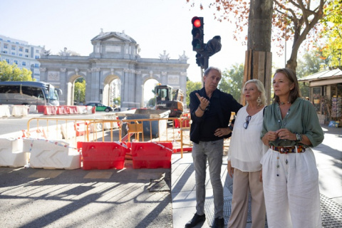 La Puerta de Alcalá será transitable para los peatones