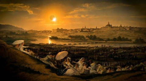 El Museo del Prado recrea cómo el eclipse transformaría la luz de sus obras maestras