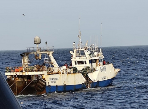 Cinco desaparecidos  al hundirse un pesquero gallego en Mauritania