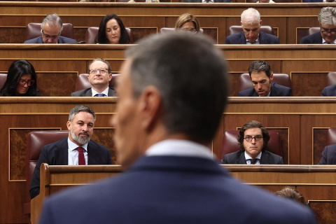 Sánchez reprocha a Abascal haber tratado de ser el protagonista el 12 de octubre