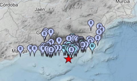 Un terremoto de magnitud 4,2 se deja sentir en Almería, Granada y Málaga