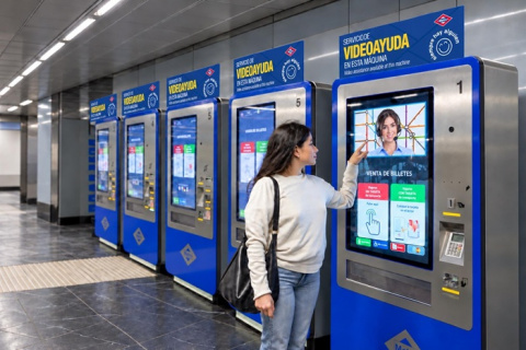 Las máquinas de venta de billetes de Metro estrenan la asistencia a distancia